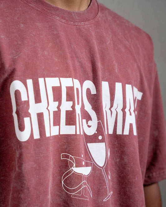 Oversized T-Shirt Rose Gold (Cheers Mate)