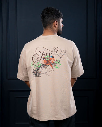 Oversized T-Shirt Beige (Fly)