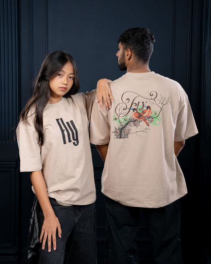 Oversized T-Shirt Beige (Fly)