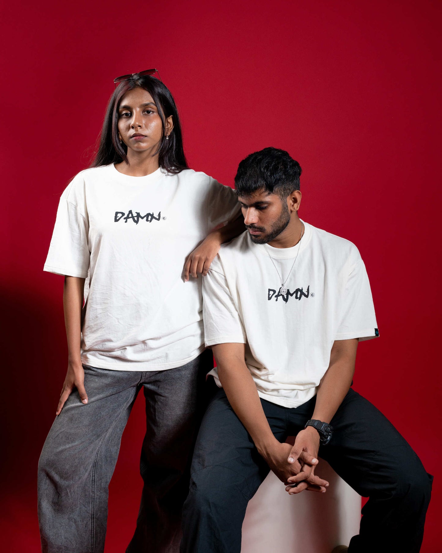 Oversized T-Shirt White (Damn)